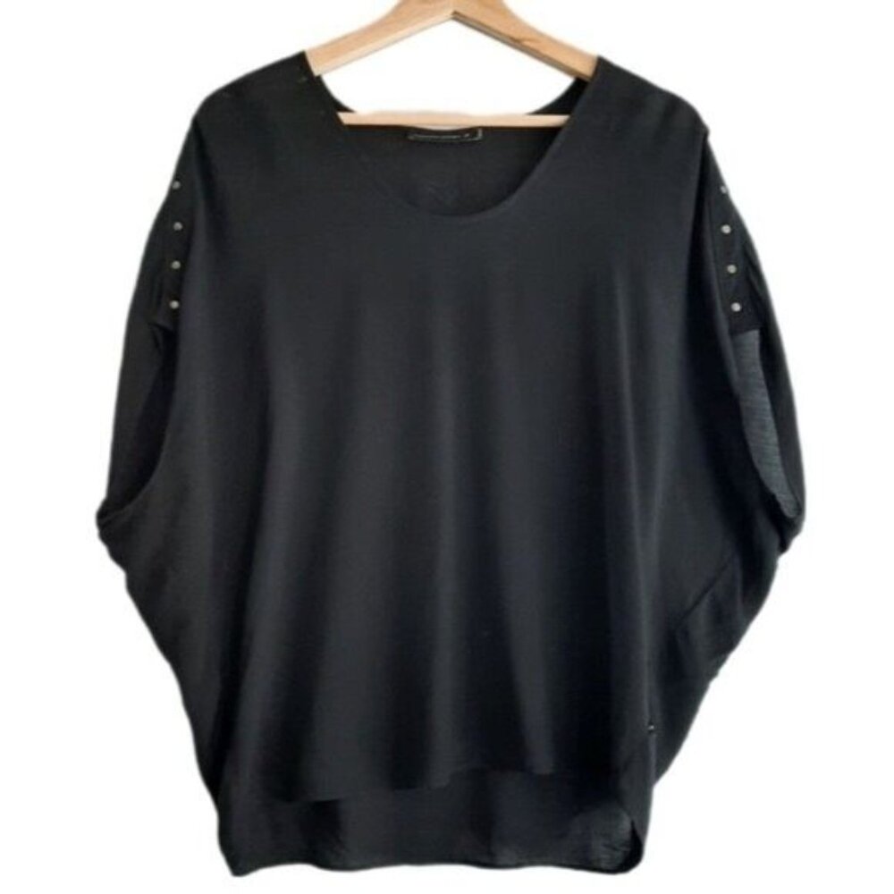 WILLIAM RAST Light Drop Shoulder Studded Detail Blouse Sz XS